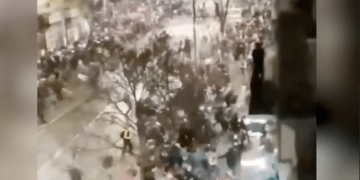 (WATCH) Footage emerges showing what appears to be military-grade sonic cannon used to disperse protesters in Serbia